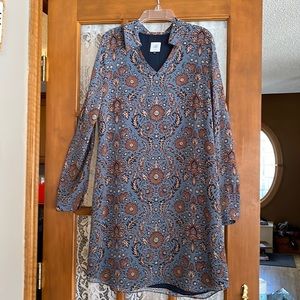 Cabi  notched collar dress